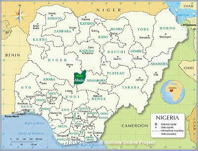 Nigeria Map Abuja City