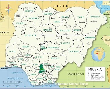 Nigeria Map Awka Anambra