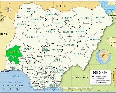 Nigeria Map Ibadan Oyo