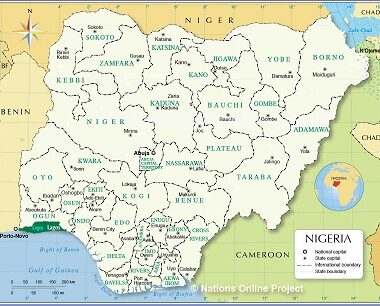 Nigeria Map Lagos City