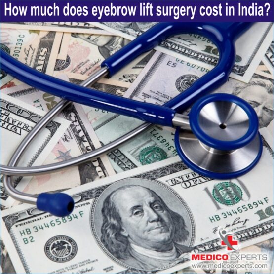 How much does eyebrow lift surgery cost in India