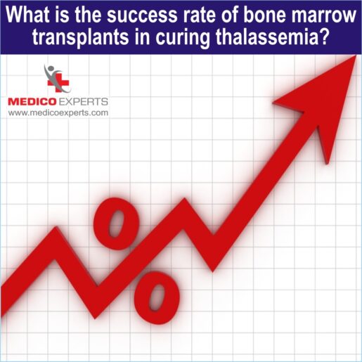 success rate of bone marrow transplant for thalassemia