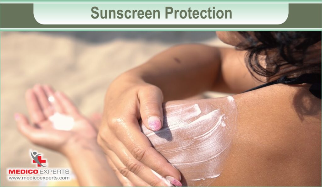 Sunscreen Protection, get glowing skin