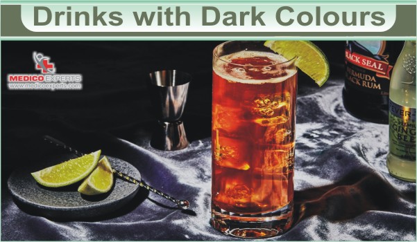 Drinks with dark colours