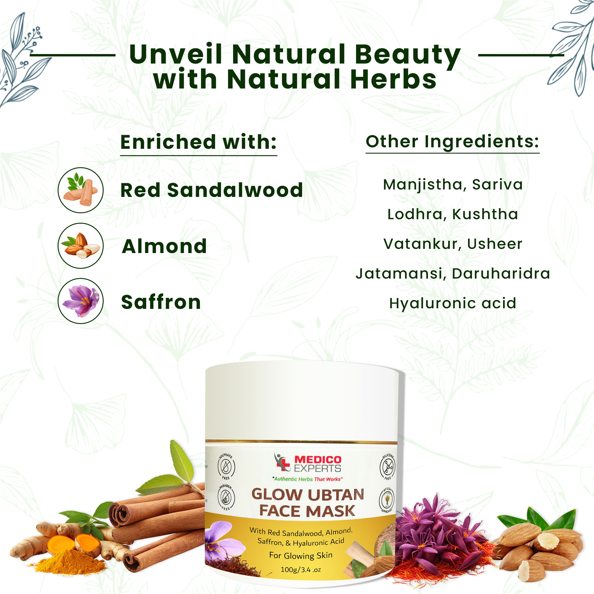 Glow Ubtan Face Mask for Glowing Skin