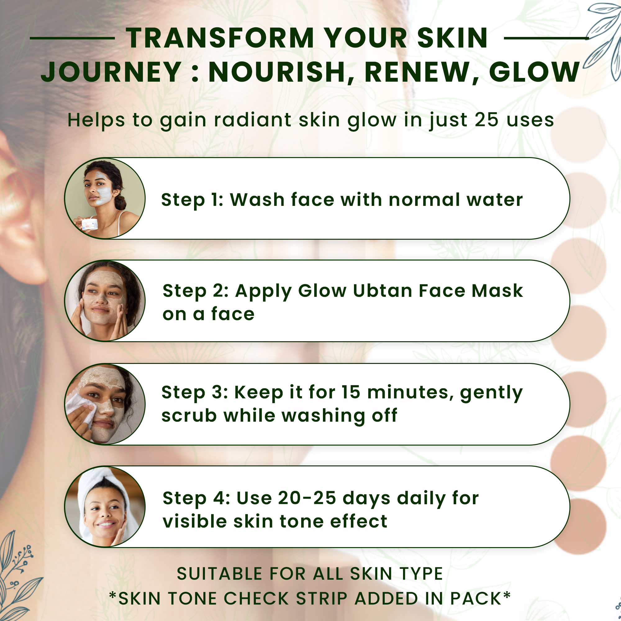 Glow Ubtan Face Mask for Glowing Skin