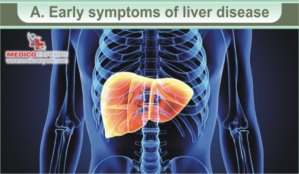 Early symptoms of liver disease