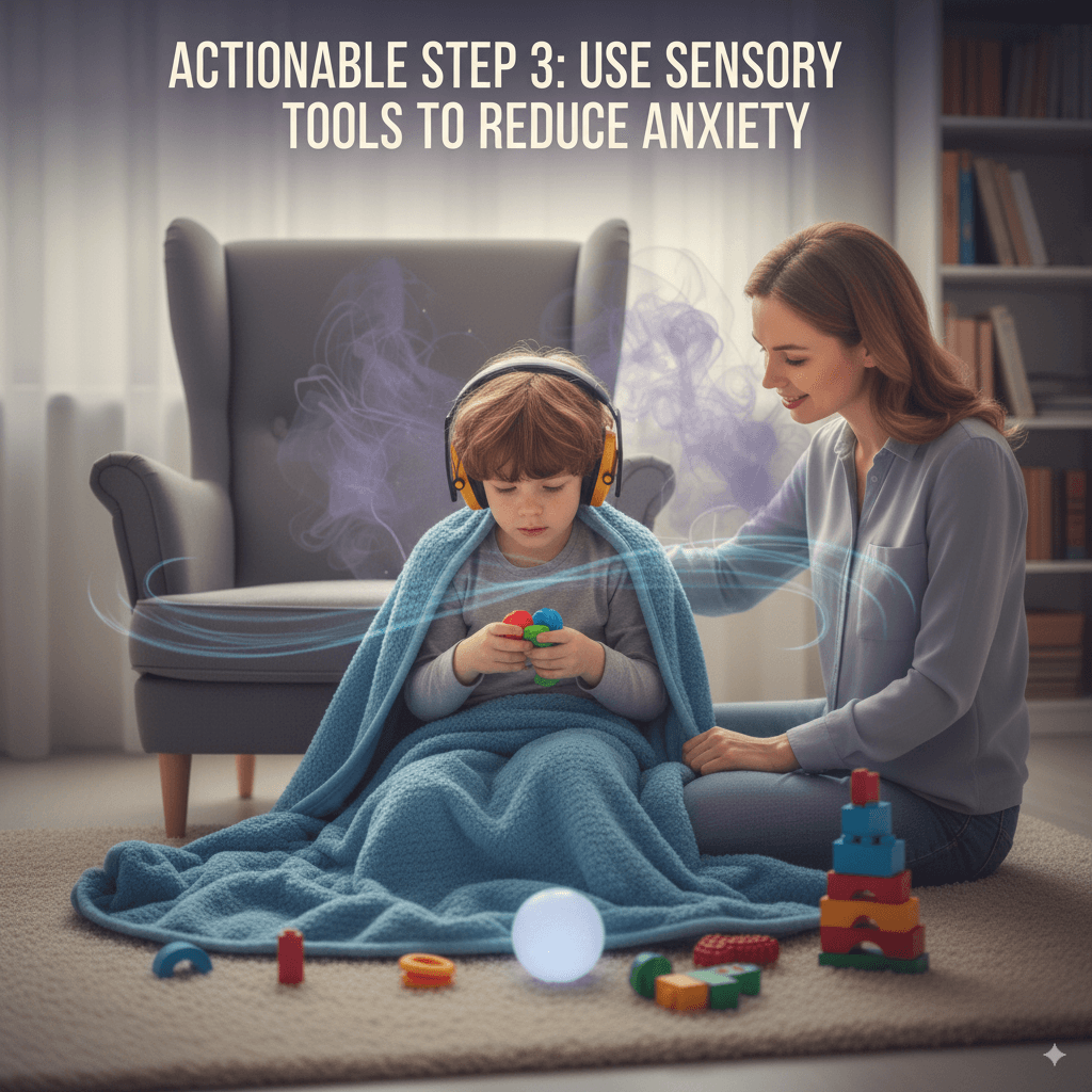 Why Your Child’s Autism-Related Anxiety Keeps Increasing Despite Therapy: Actionable Steps for Parents to Ease It 10 Actionable Step 3 Use Sensory Tools to Reduce Anxiety
