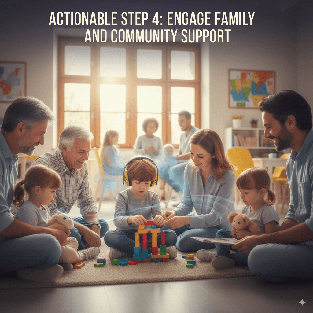 Why Your Child’s Autism-Related Anxiety Keeps Increasing Despite Therapy: Actionable Steps for Parents to Ease It 11 Actionable Step 4 Engage Family and Community Support