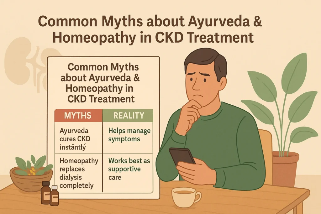 Common Myths about Ayurveda and Homeopathy for CKD Treatment