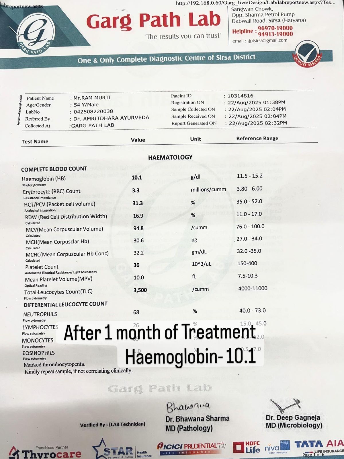 Rammurti_AfterReport1 | MedicoExperts