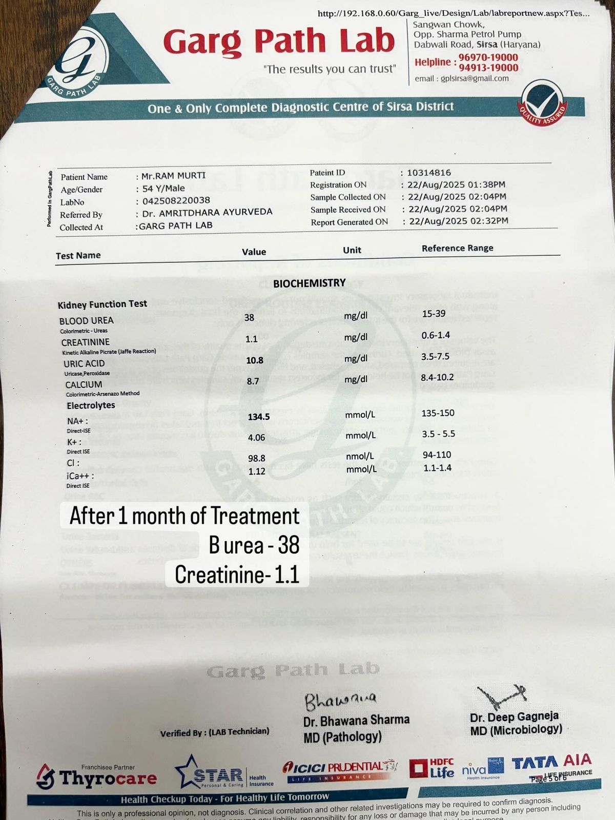 Rammurti_AfterReport3 | MedicoExperts