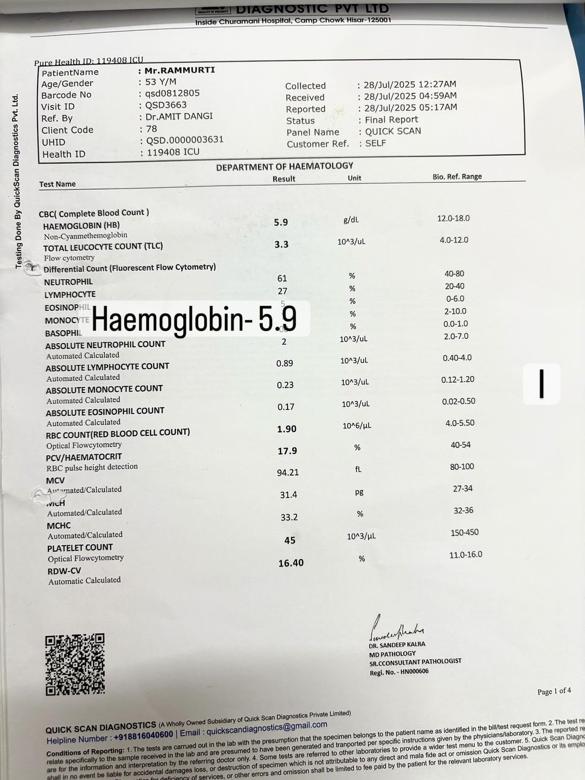 Rammurti_BeforeReport1 | MedicoExperts