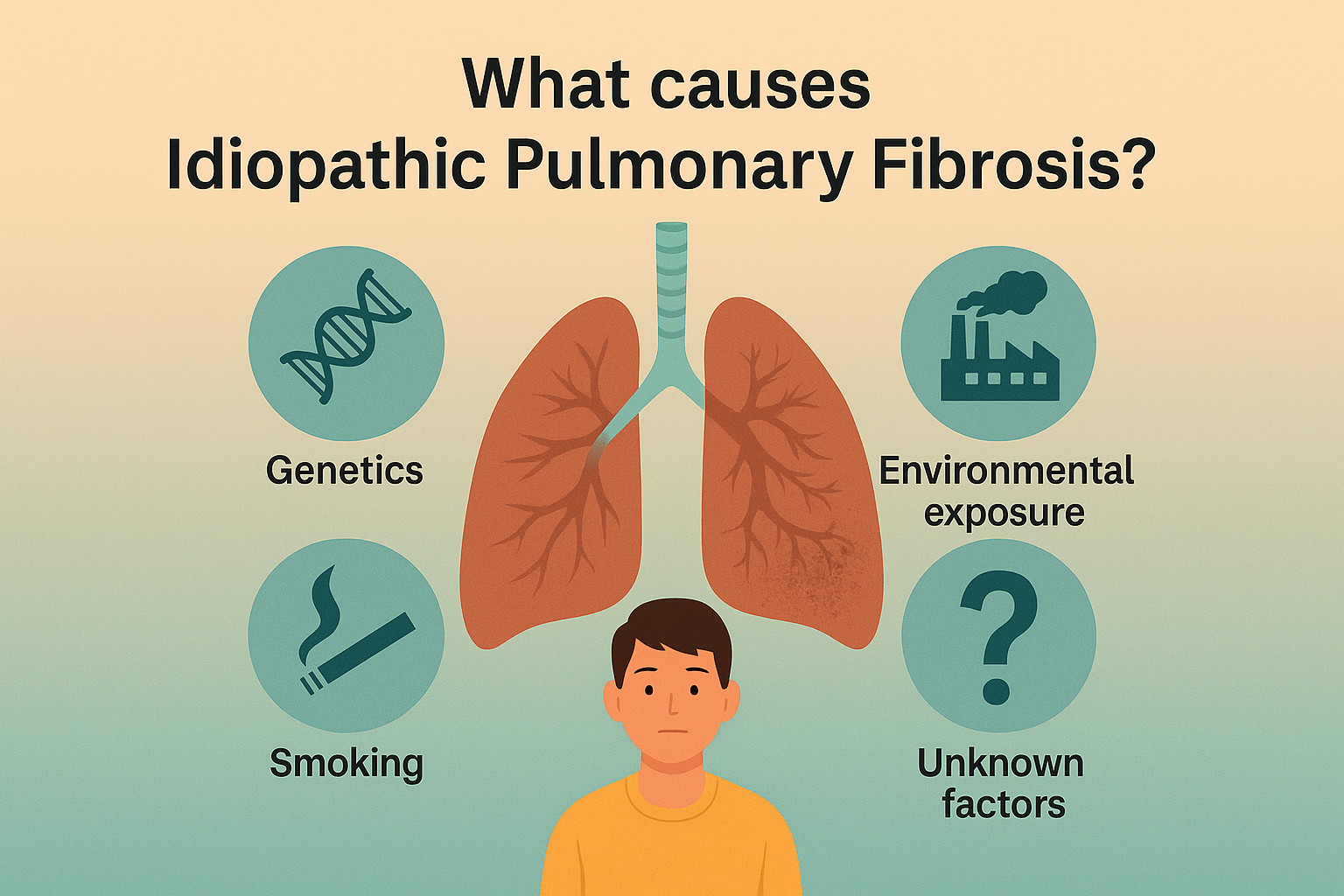 What causes Idiopathic Pulmonary Fibrosis?