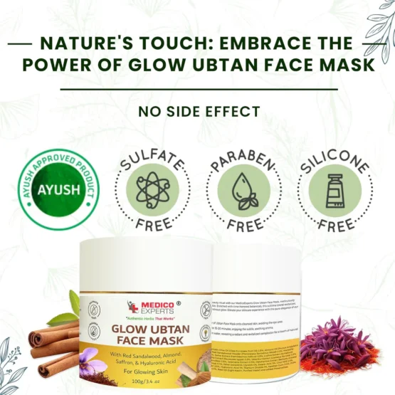 MedicoExperts Glow Ubtan Face Mask