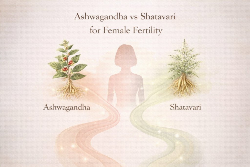 Ashwagandha vs Shatavari for Female Fertility