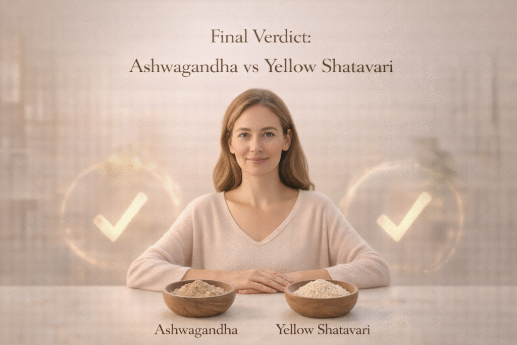 Final Verdict - Ashwagandha vs Yellow Shatavari