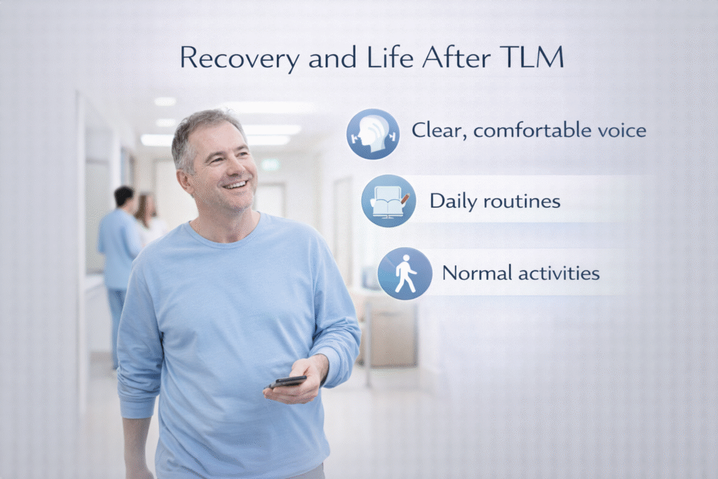 Transoral Laser Microsurgery (TLM): Uses, Benefits, Risks & Recovery 13 Recovery and Life After TLM