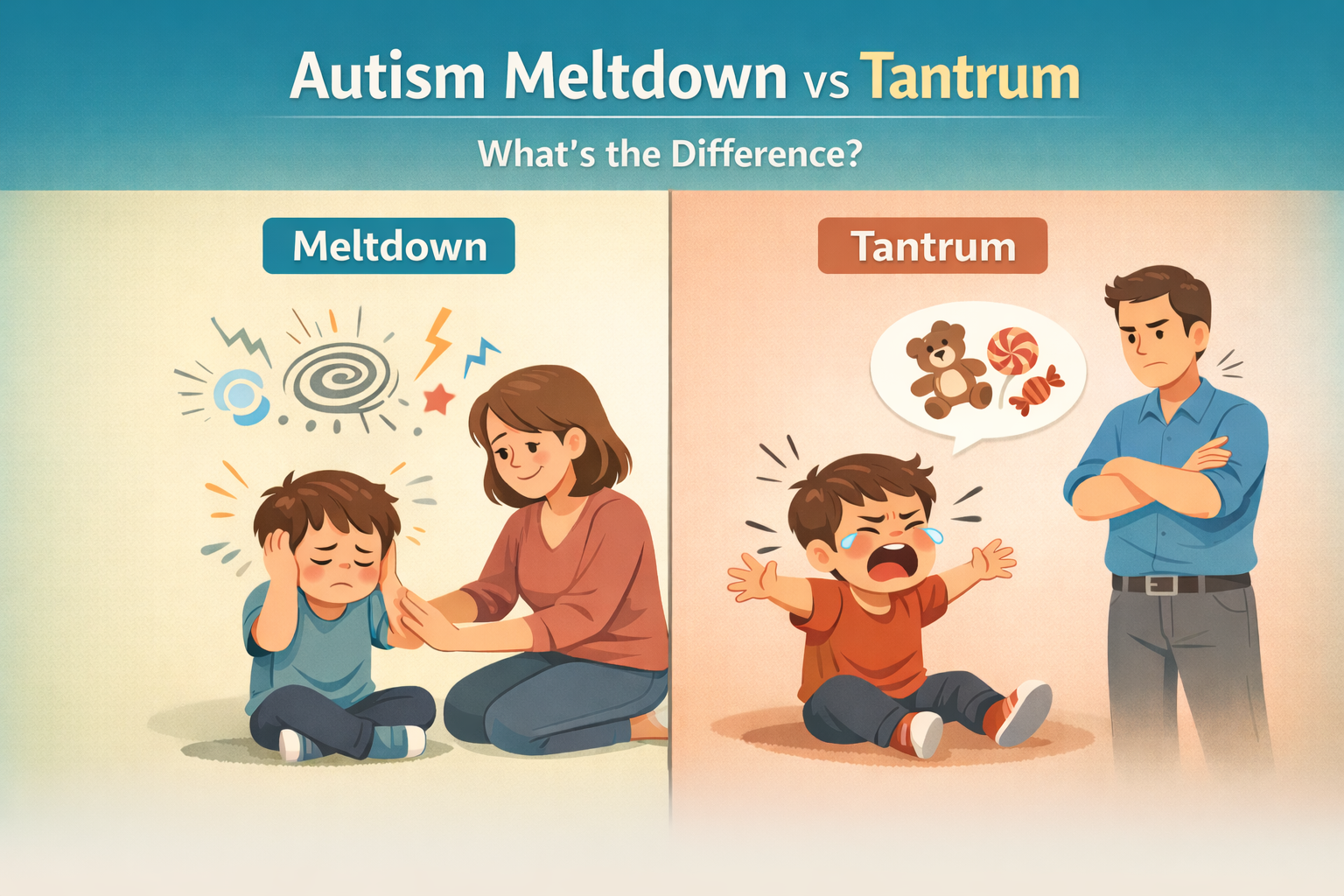 Autism Meltdown vs Tantrum - What’s the Difference?