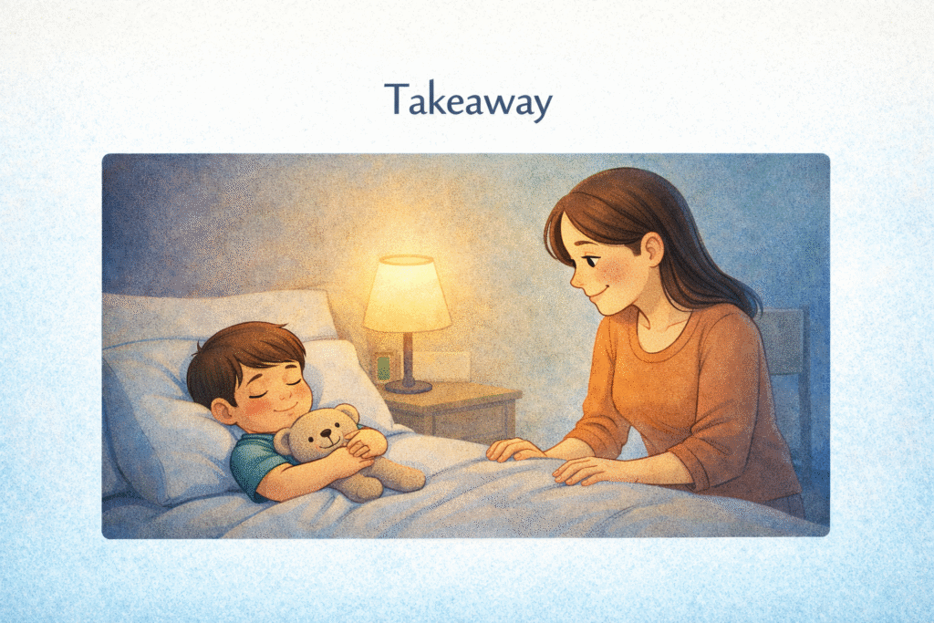 Autistic Child Sleep Problems - Takeaway