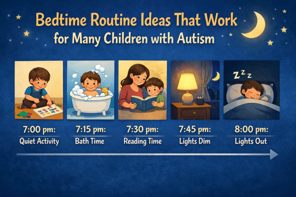 Bedtime Routine Ideas That Work for Many Children with Autism