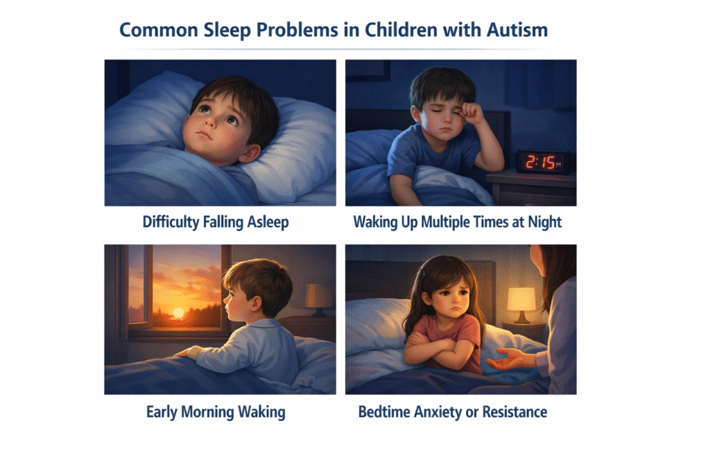 Common Sleep Problems in Children with Autism