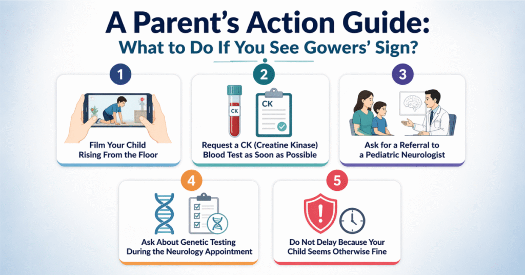 A Parent’s Action Guide - What to Do If You See Gowers’ Sign?