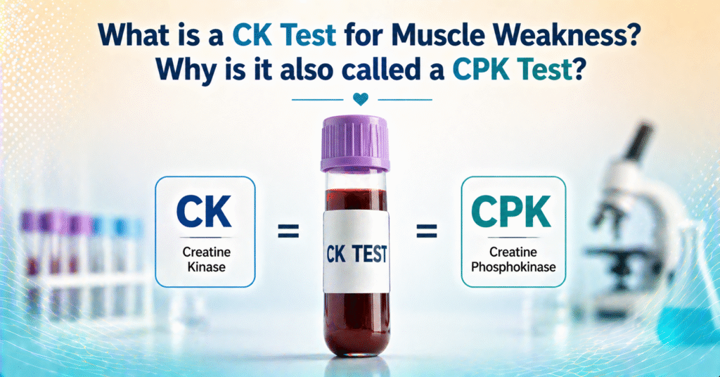 What is a CK Test for Muscle Weakness? Why is it also called a CPK Test?