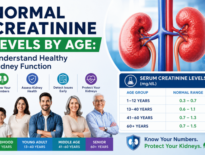 Normal Creatinine Levels by Age: Understand Healthy Kidney Function 71 Normal Creatinine Levels by Age