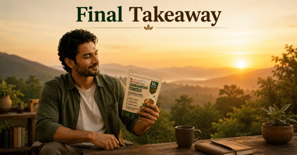 Ashwagandha Benefits for Men - Final Takeaway