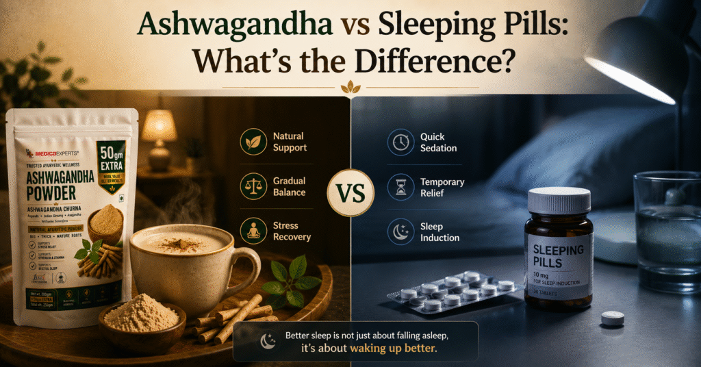 Ashwagandha vs Sleeping Pills - What’s the Difference?