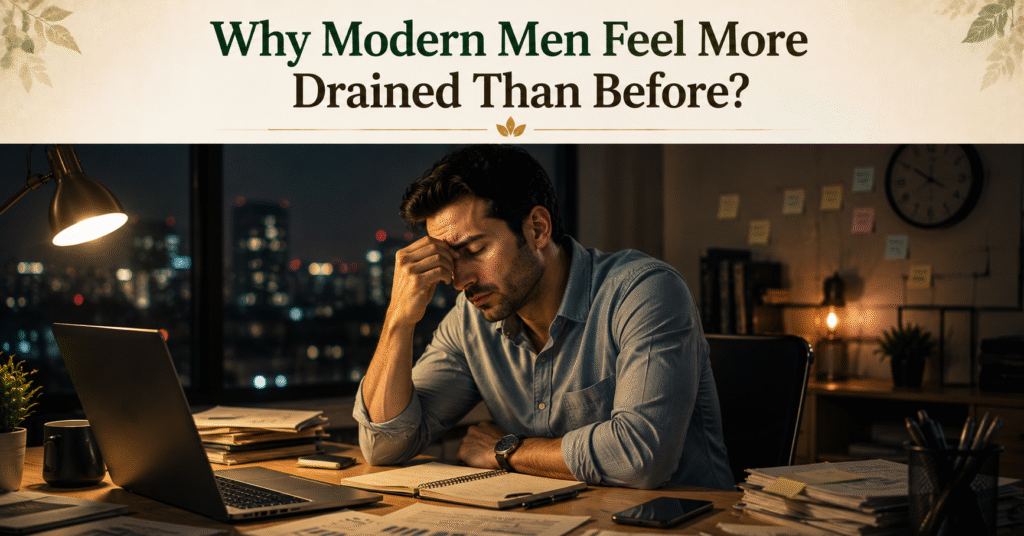 Why Modern Men Feel More Drained Than Before?