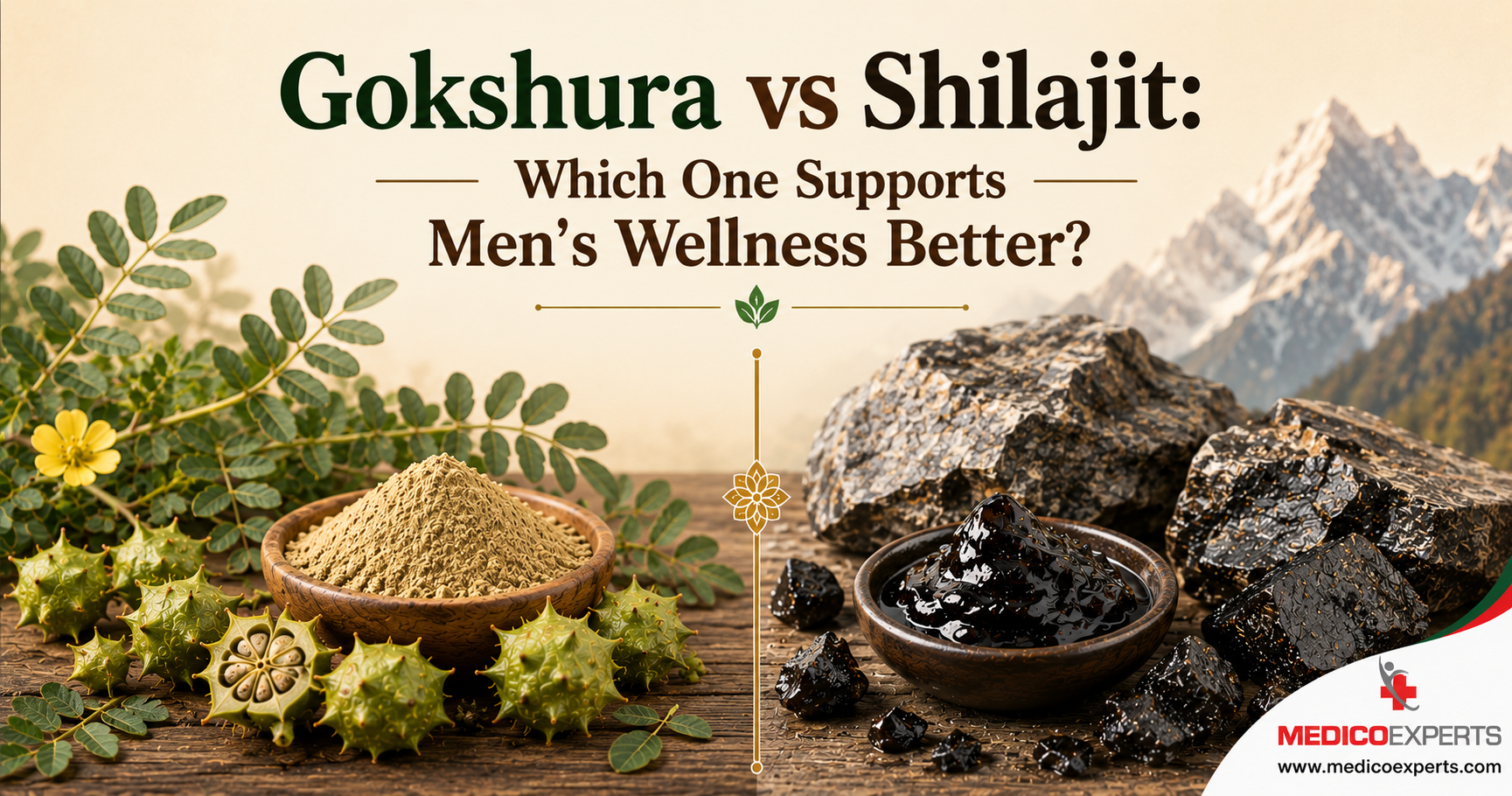 Gokshura vs Shilajit - Which One Supports Men’s Wellness Better