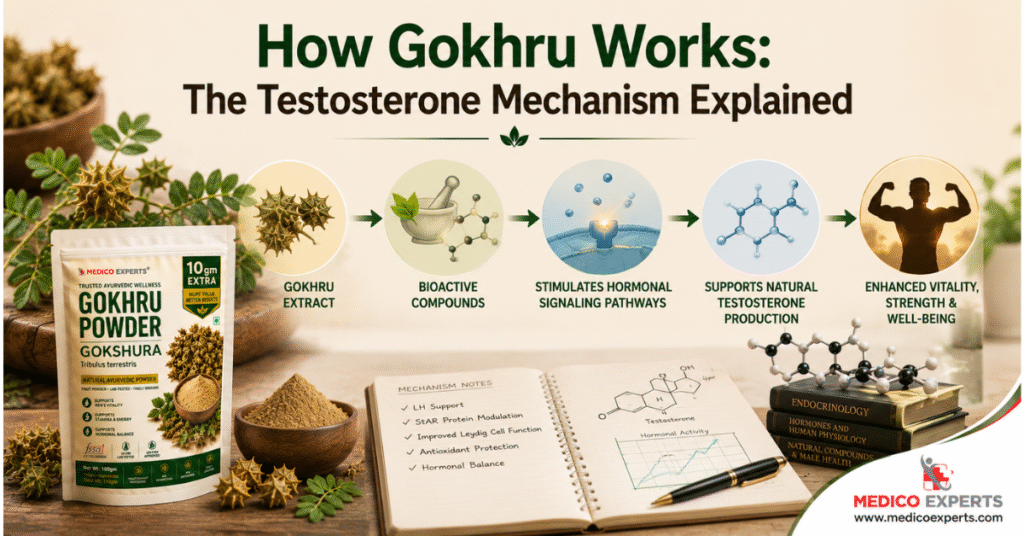 Gokhru For Testosterone: Does It Work? Science & Ayurveda Explained 9 How Gokhru Works - The Testosterone Mechanism Explained