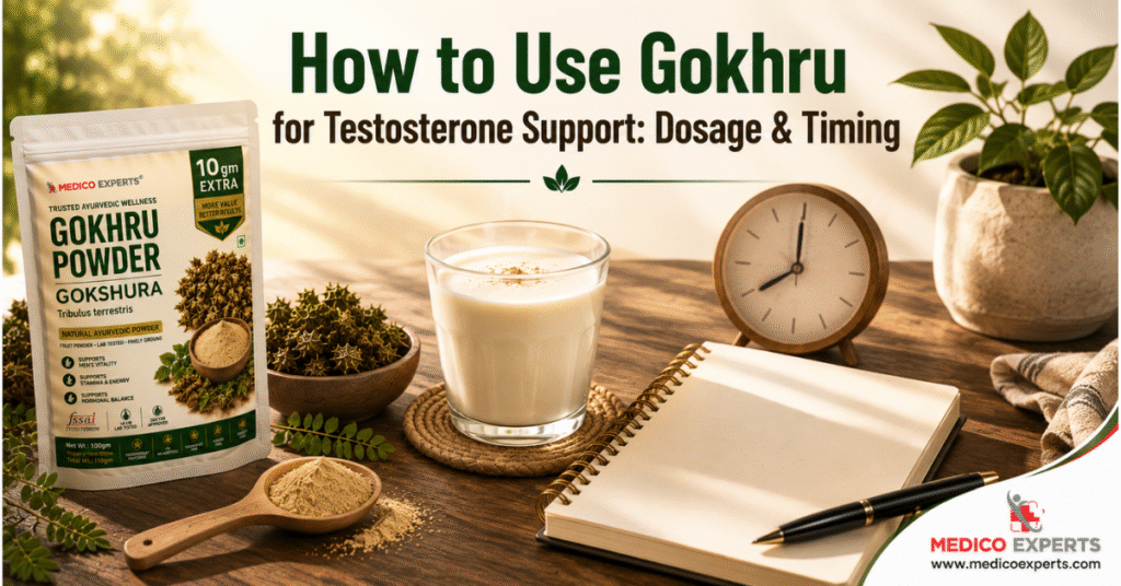Gokhru For Testosterone: Does It Work? Science & Ayurveda Explained 10 How to Use Gokhru for Testosterone Support - Dosage & Timing