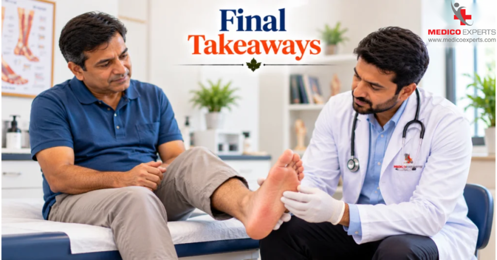 Diabetic Foot Signs and Symptoms: Warning Signs, Stages, and When to Seek Help 16 Diabetic Foot Signs and Symptoms - Final Takeaways