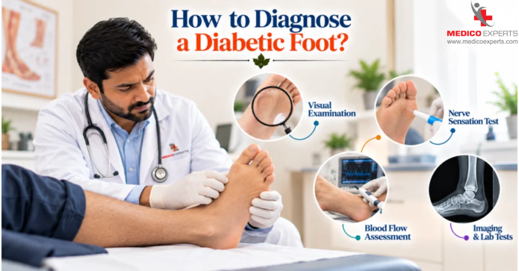 Diabetic Foot Signs and Symptoms: Warning Signs, Stages, and When to Seek Help 14 How to Diagnose a Diabetic Foot?