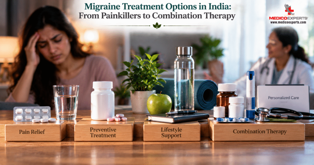 Migraine Treatment Options in India - From Painkillers to Combination Therapy